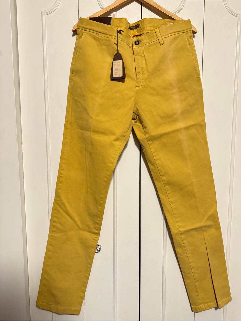 Slim Fit Yellow Men's Chino Pants